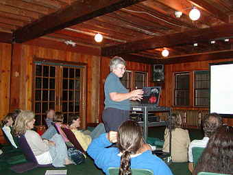 Judy Roger, talking about Typical Mushrooms of the Area around Breitenbush